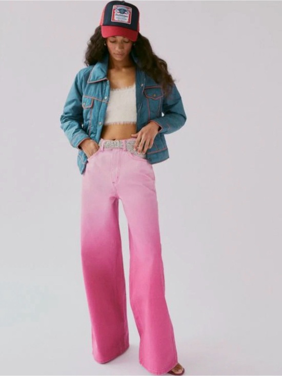 BDG Denim - Urban Outfitters BDG Pink Ombre Wide-Leg Jeans